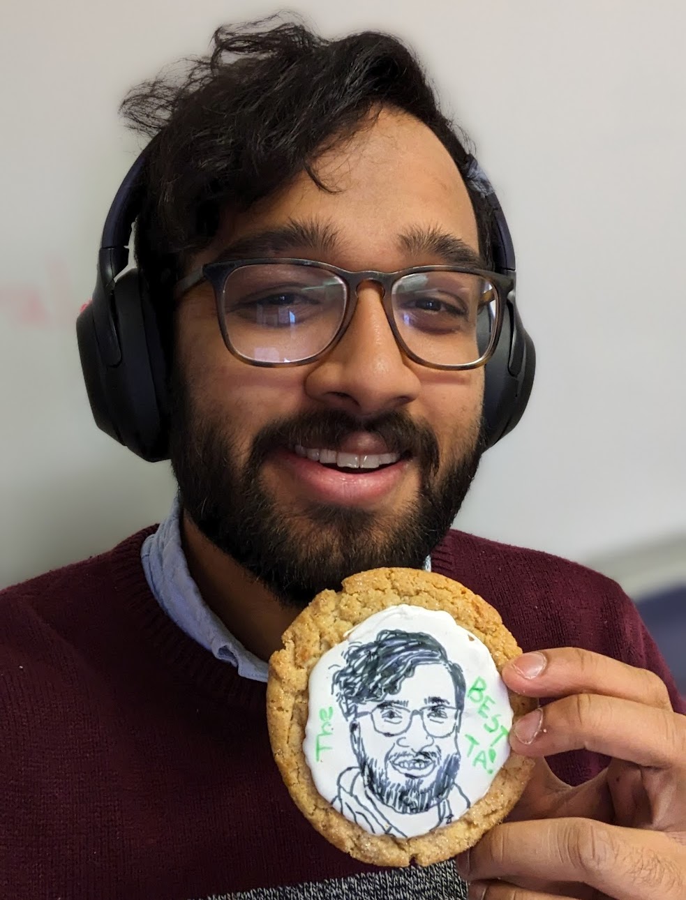 One of my students made cookies for me! It was a very thoughtful (and tasty) gift!